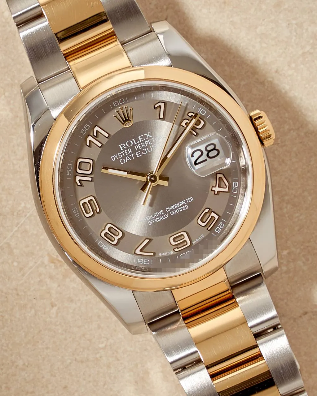 Rolex Datejust 36 mm Steel&Gold Grey Concentric Dial 116203 – 10