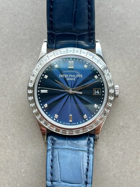 Patek Philippe Calatrava Baguette Diamond Bezel 38 mm 5298 Platinum