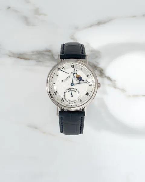 Breguet Classique Moon Phase Power Reserve White Gold 3130