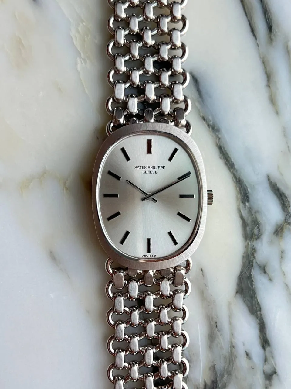 Patek Philippe Golden Ellipse Silver Dial White Gold 3577 – 5