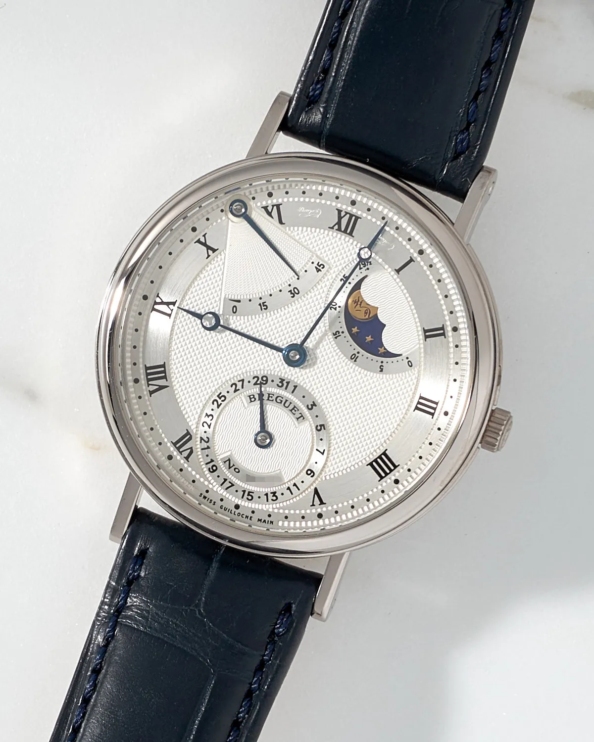 Breguet Classique Moon Phase Power Reserve White Gold 3130 – 9