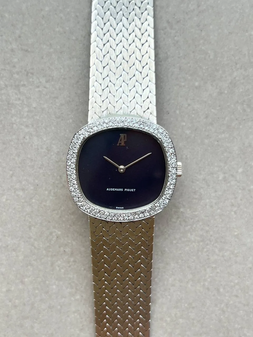 Audemars Piguet Vintage White Gold Diamond Bezel