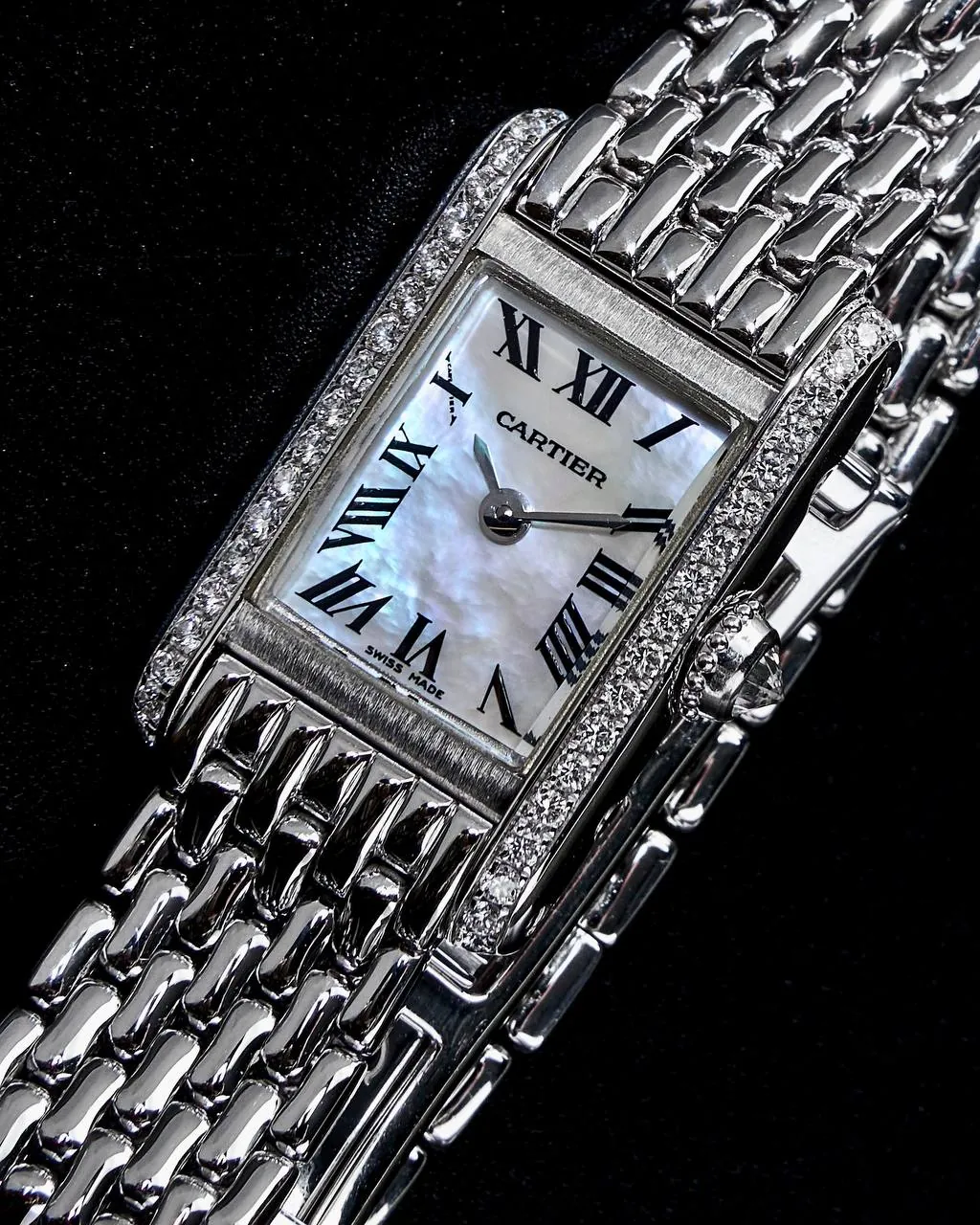 Cartier Tank Mini Mop Dial White Gold 1371 – 2