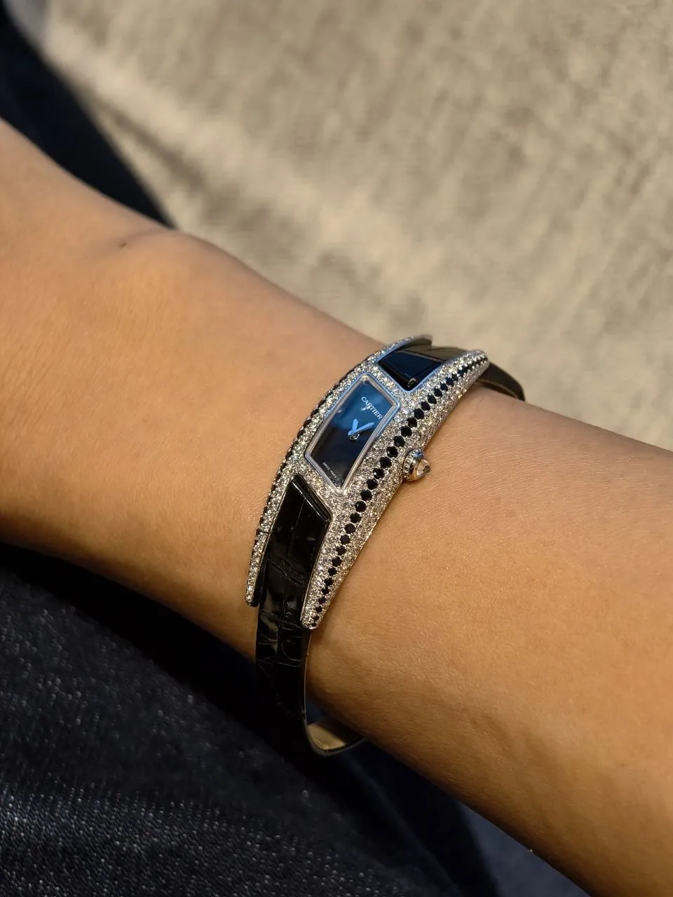 Cartier Himalia Special Privee Edition Black and White Diamonds White Gold 2571 – 2