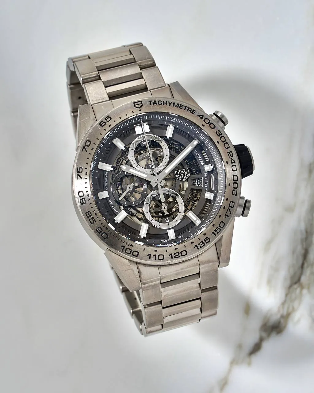 TAG Heuer Carrera Calibre Heuer 01 Grey Phantom Skeleton Titanium – 10