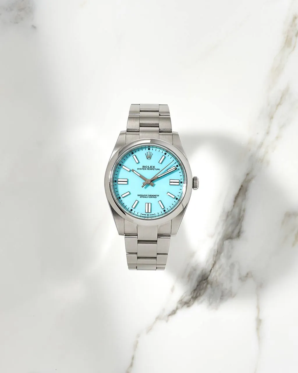 Rolex Oyster Perpetual 41mm Tiffany Dial 124300