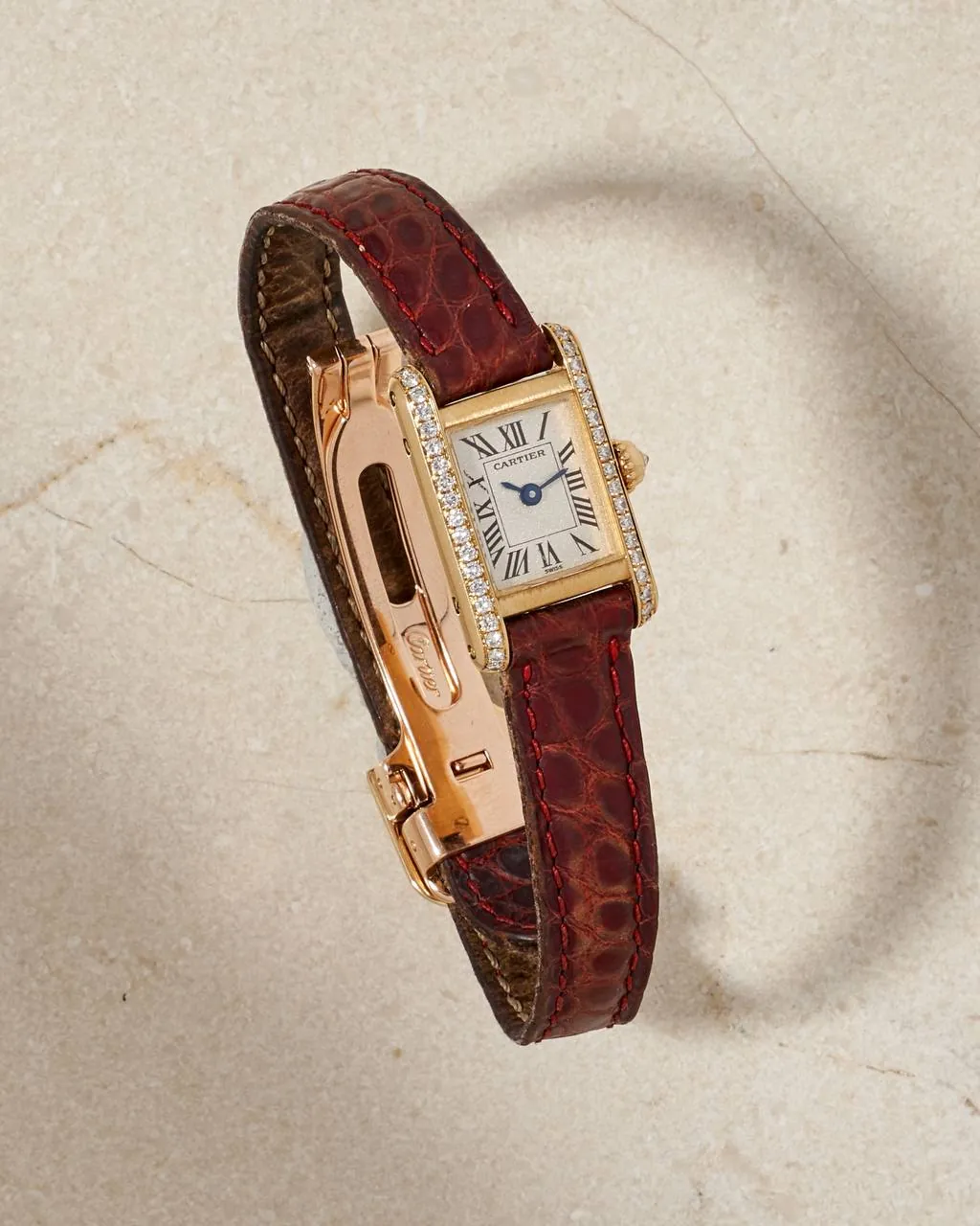 Cartier Mini Tank Gold & Diamonds 1360 – 8
