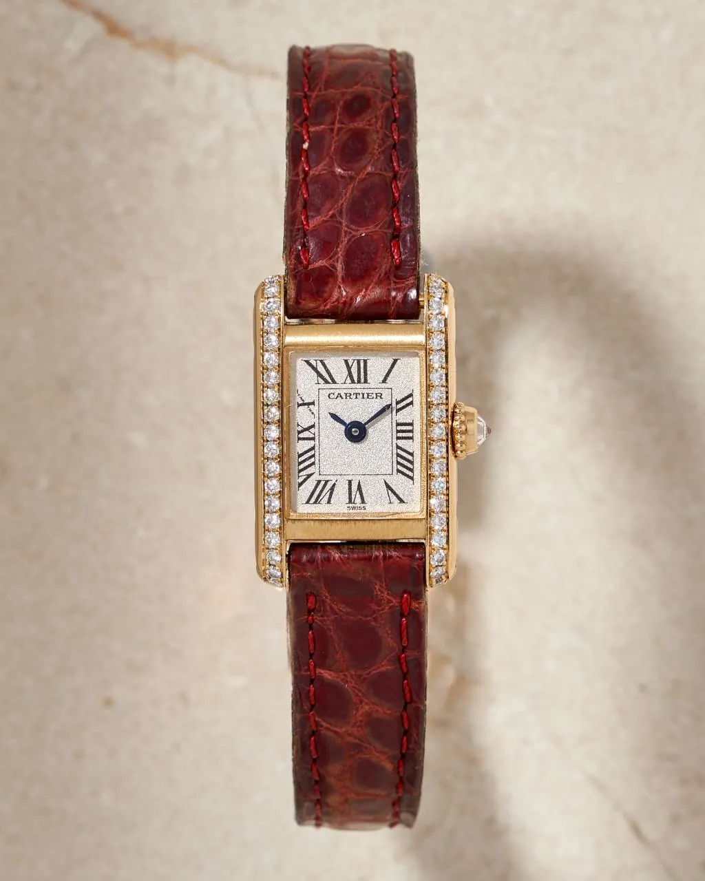 Cartier Mini Tank Gold & Diamonds 1360 – 4