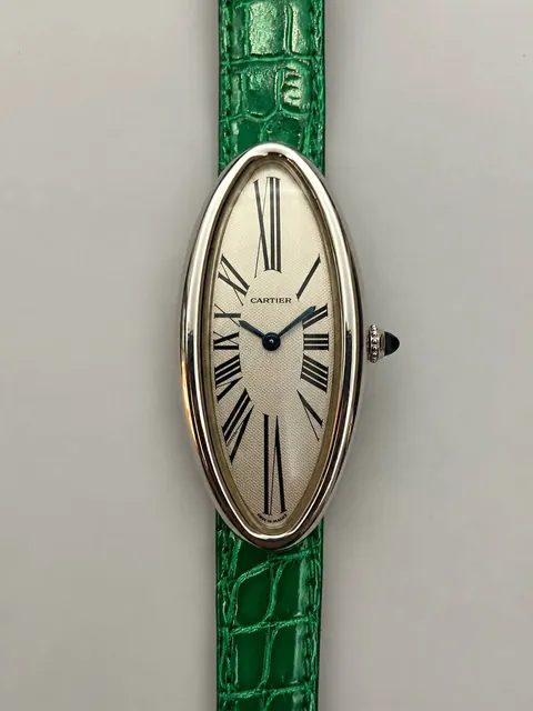 Cartier Baignoire Allongée 18k White Gold 2604