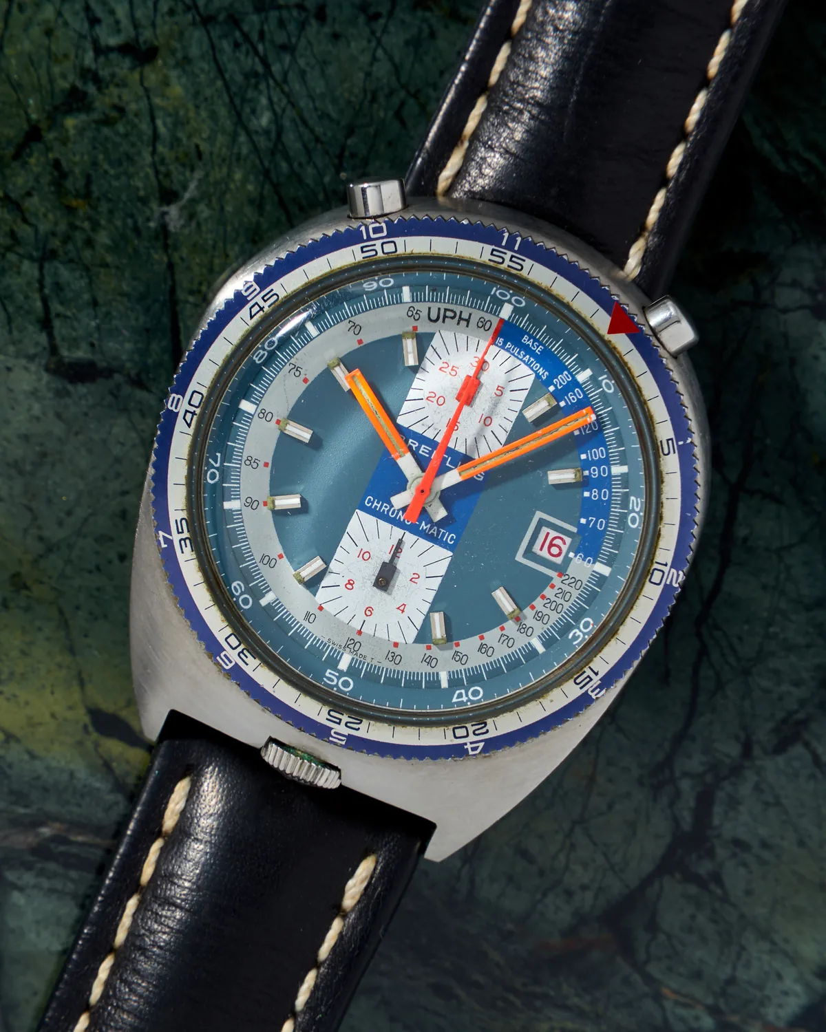 Breitling Chrono-Matic Bullhead Pupitre Blue Dial – 7