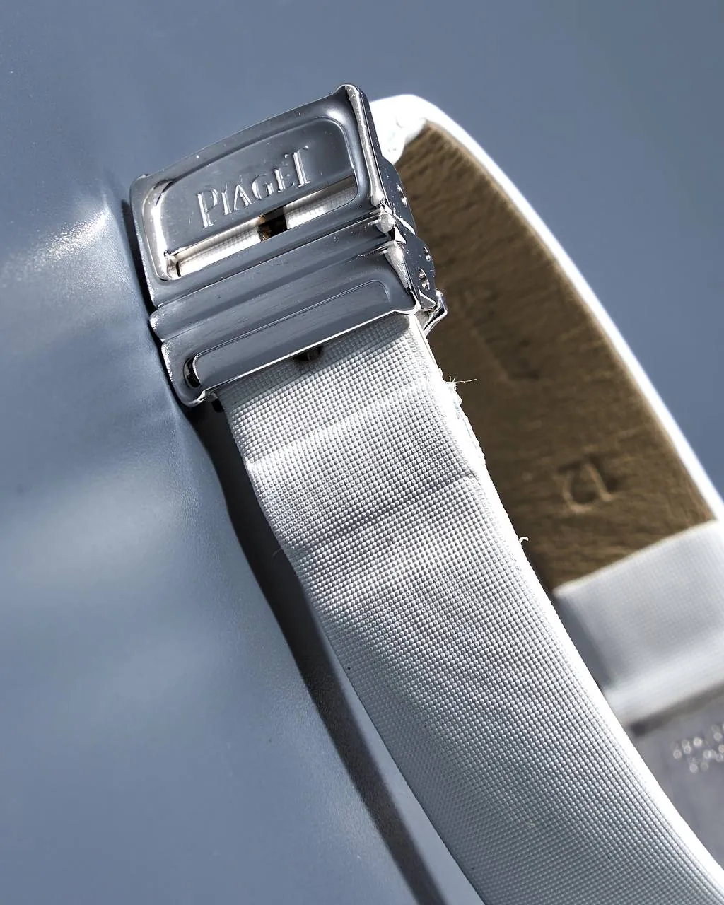Piaget Pave Diamond Dial White Gold and Sapphire Bezel 5072 – 7