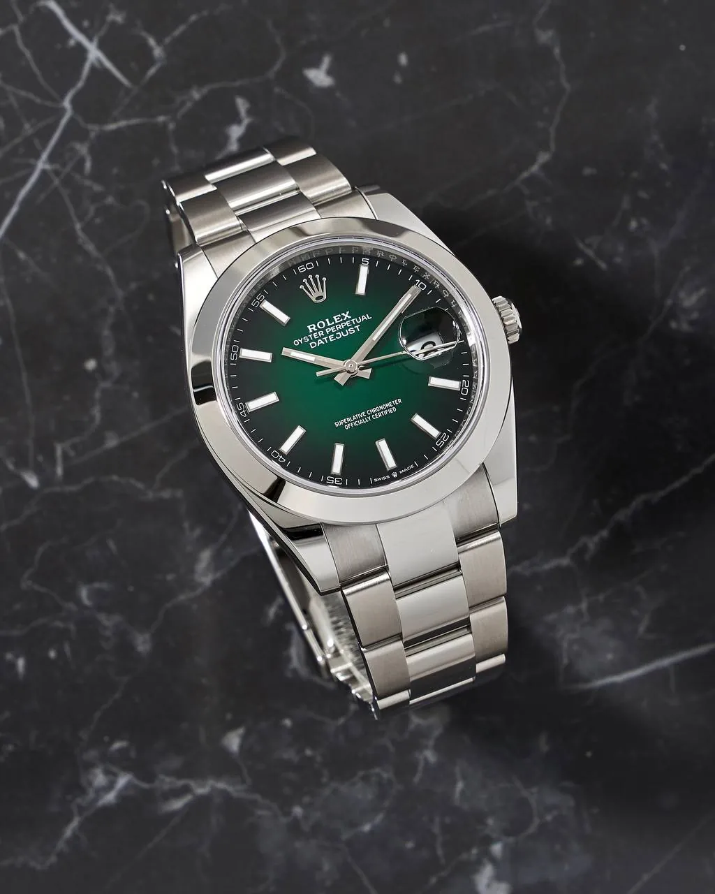 Rolex Oyster Datejust 41mm Green Ombre Dial 126300 2026 Year NEW – 3