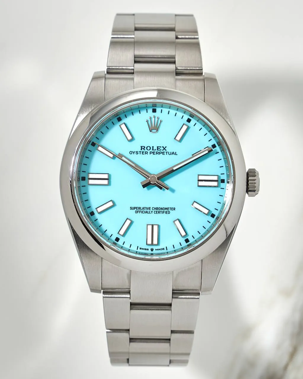 Rolex Oyster Perpetual 41mm Tiffany Dial 124300 – 12