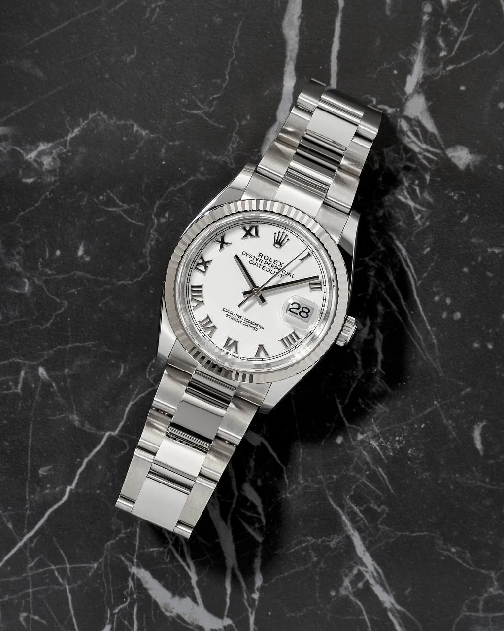 Rolex Datejust 36mm White Romain Dial 126234 – 6