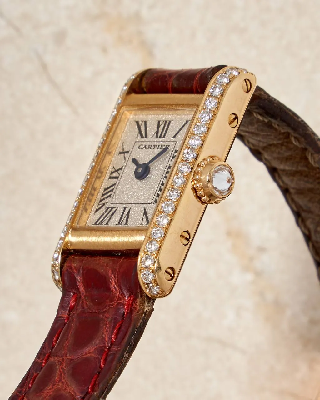 Cartier Mini Tank Gold & Diamonds 1360 – 6