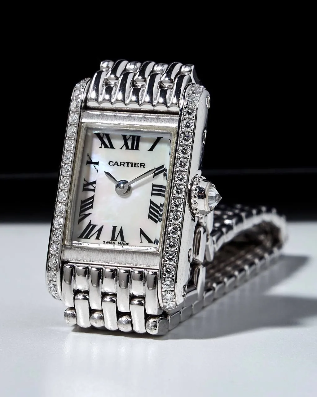 Cartier Tank Mini Mop Dial White Gold 1371 – 6