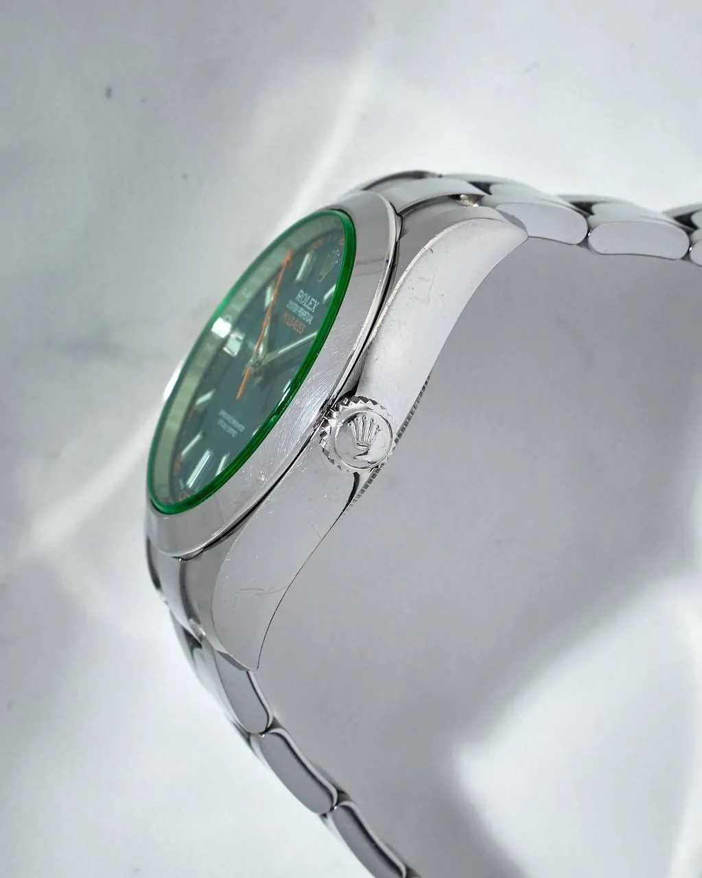 Rolex Milgauss Green Sapphire Blue Dial Random Series 116400GV – 11