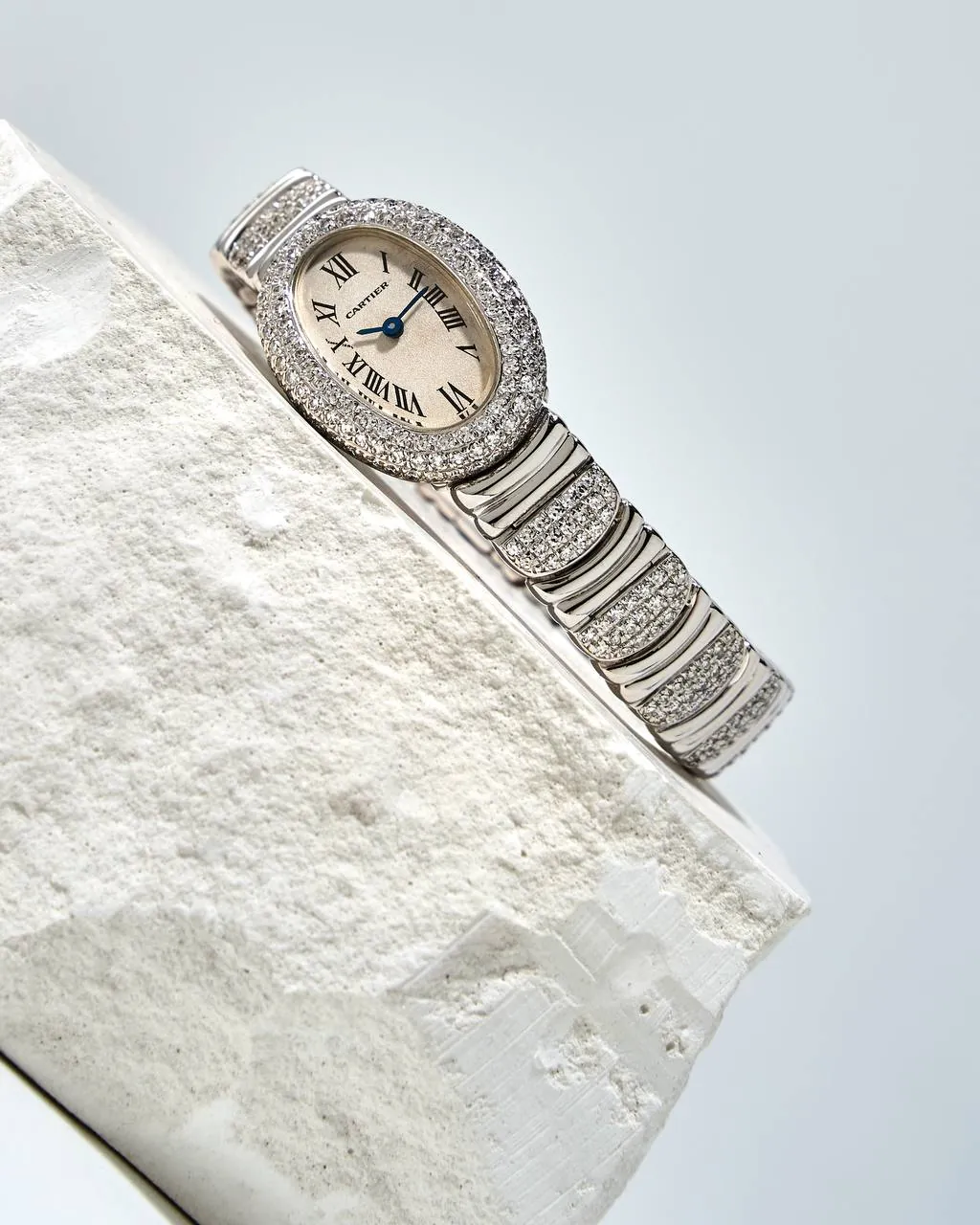 Cartier Baignoire 2369 White Gold Aftermarket Diamonds – 9
