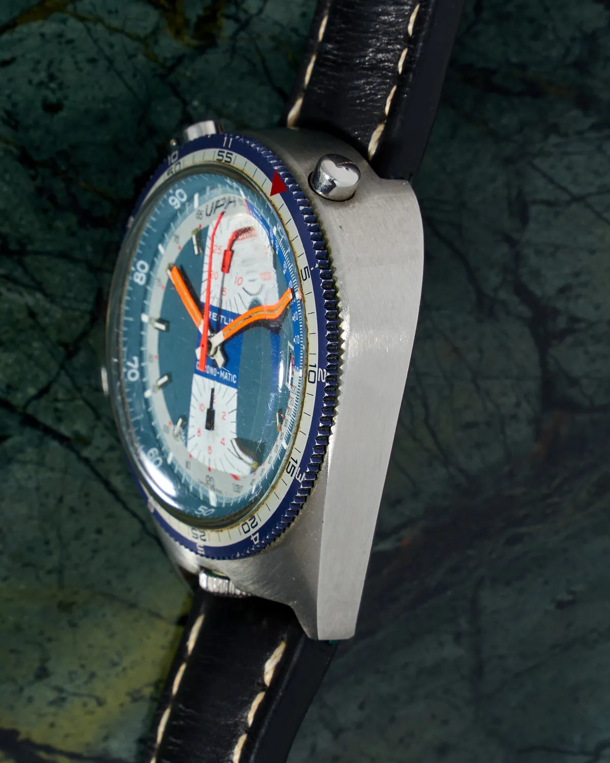 Breitling Chrono-Matic Bullhead Pupitre Blue Dial – 5