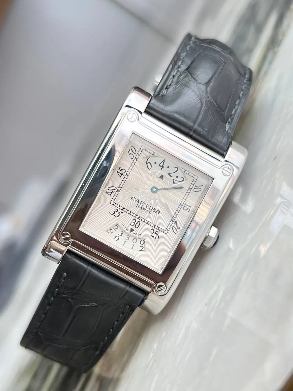 Cartier Tank a’ Vis ‘CPCP’ 2554 Wandering Hours White Gold – 3