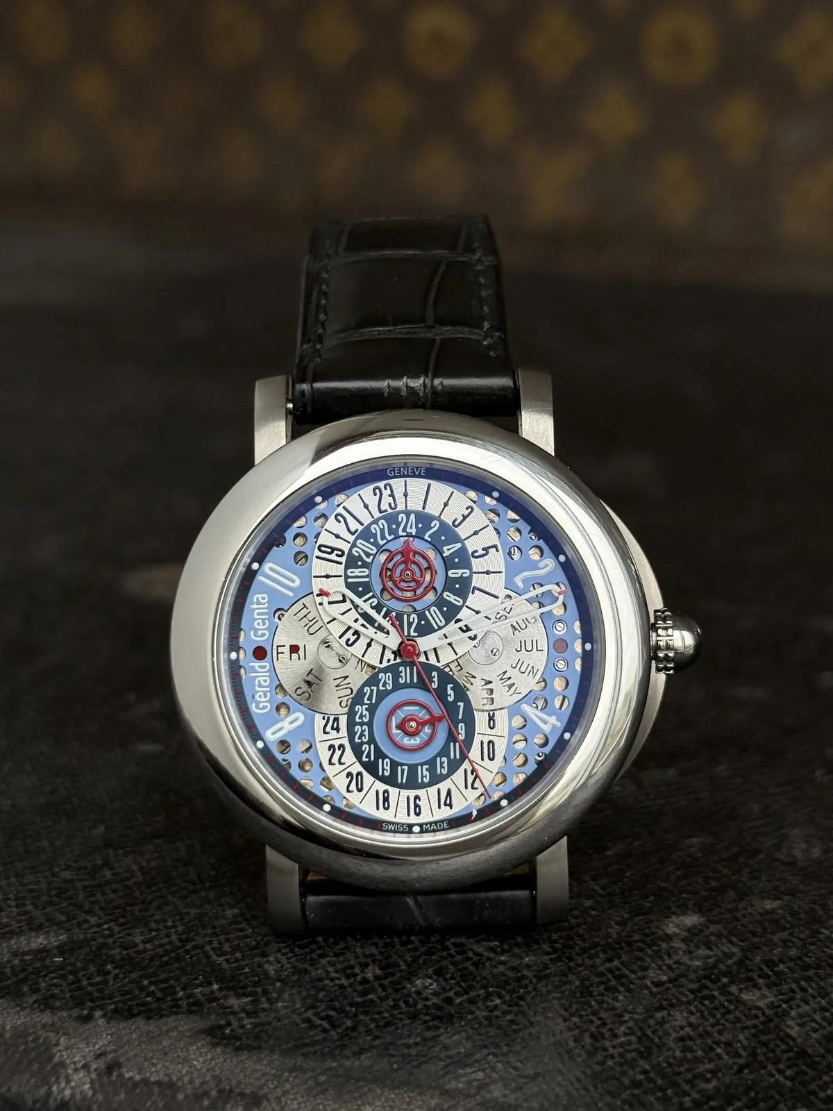 Gerald Genta Arena Perpetual Calendar GMT