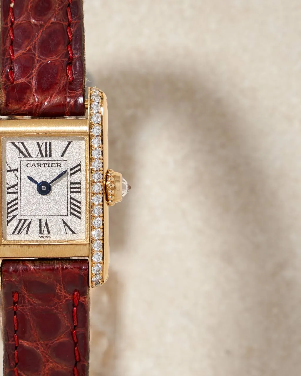 Cartier Mini Tank Gold & Diamonds 1360 – 2