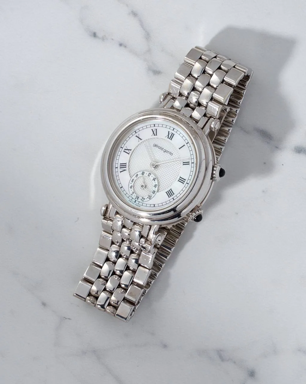 Gerald Genta Gefica Dual Time White Gold MoP – 12