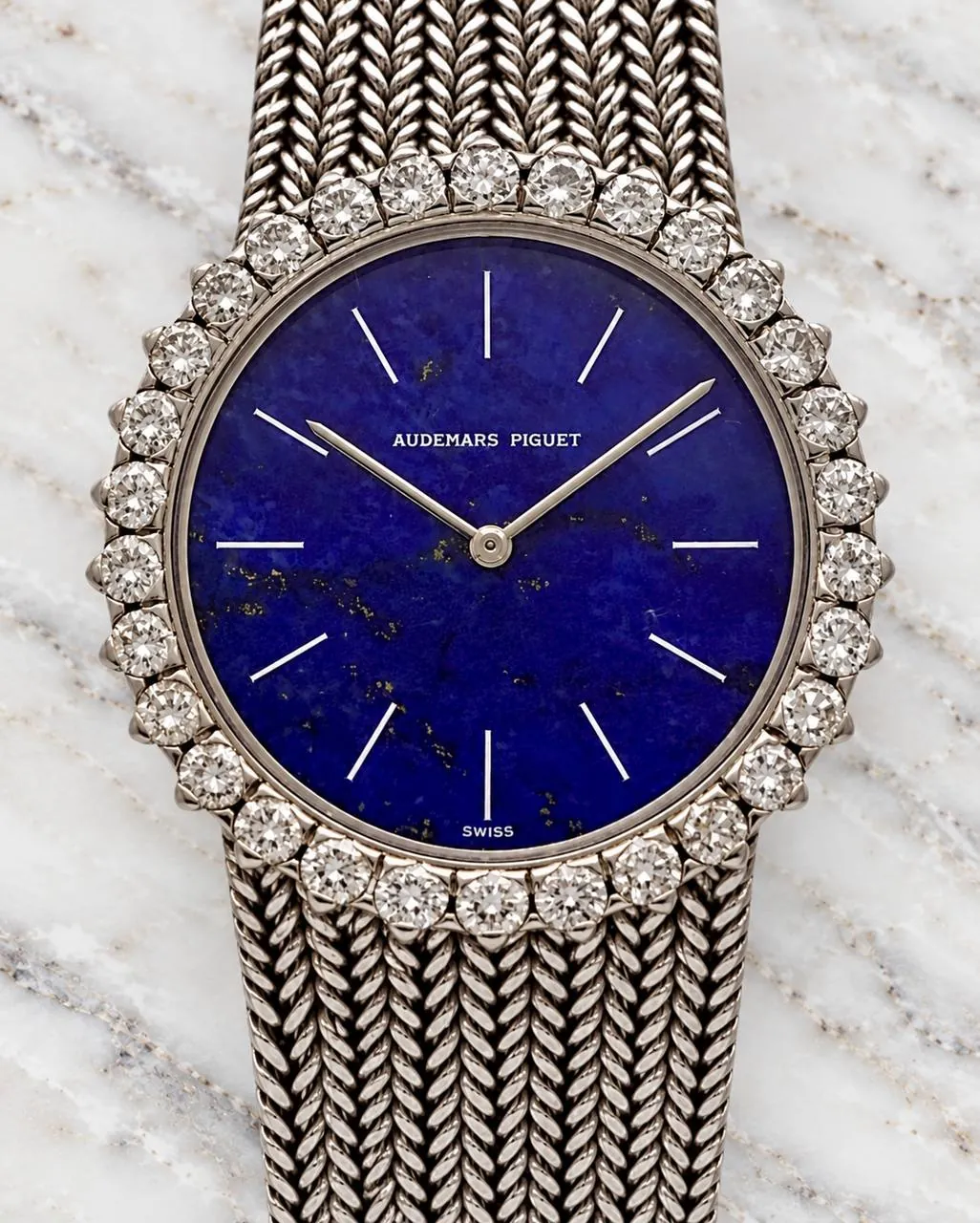 Audemars Piguet Vintage White Gold Lapis Lazuli Dial