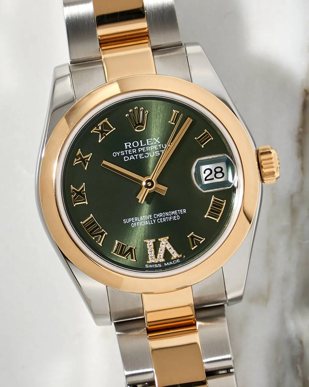 Rolex Datejust Olive Romain Dial 31mm 178243 – 10