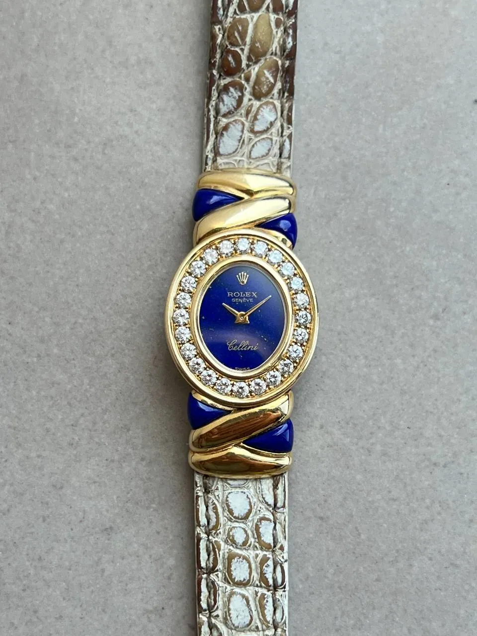Rolex Cellini 5222 Lapis Lazuli Dial Diamond Bezel – 4