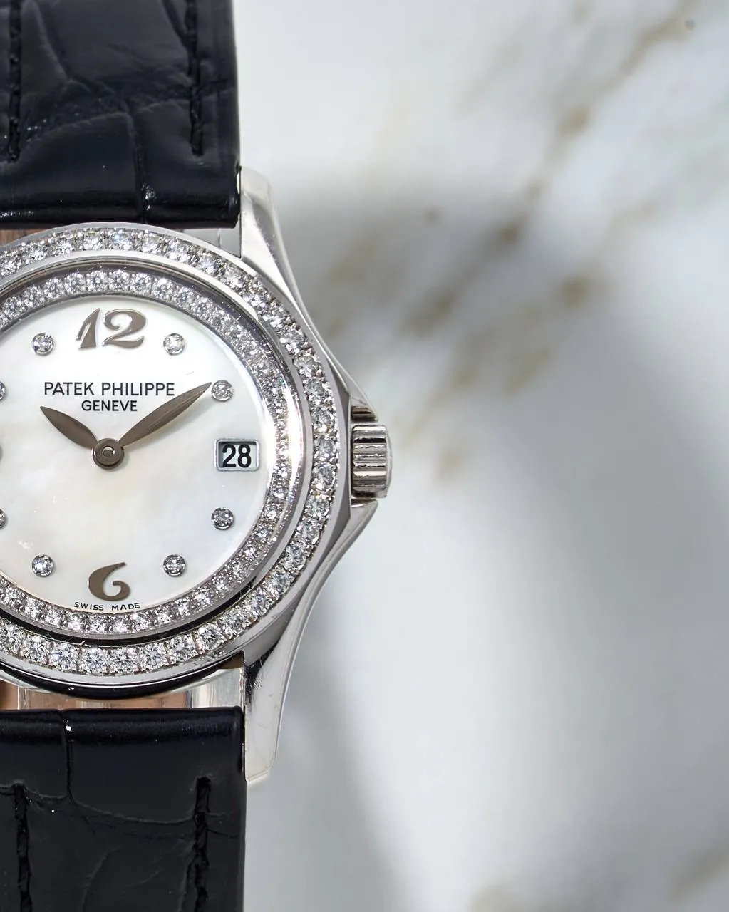 Patek Philippe Lady's Calatrava Diamond MoP Dial White Gold 4906 – 2