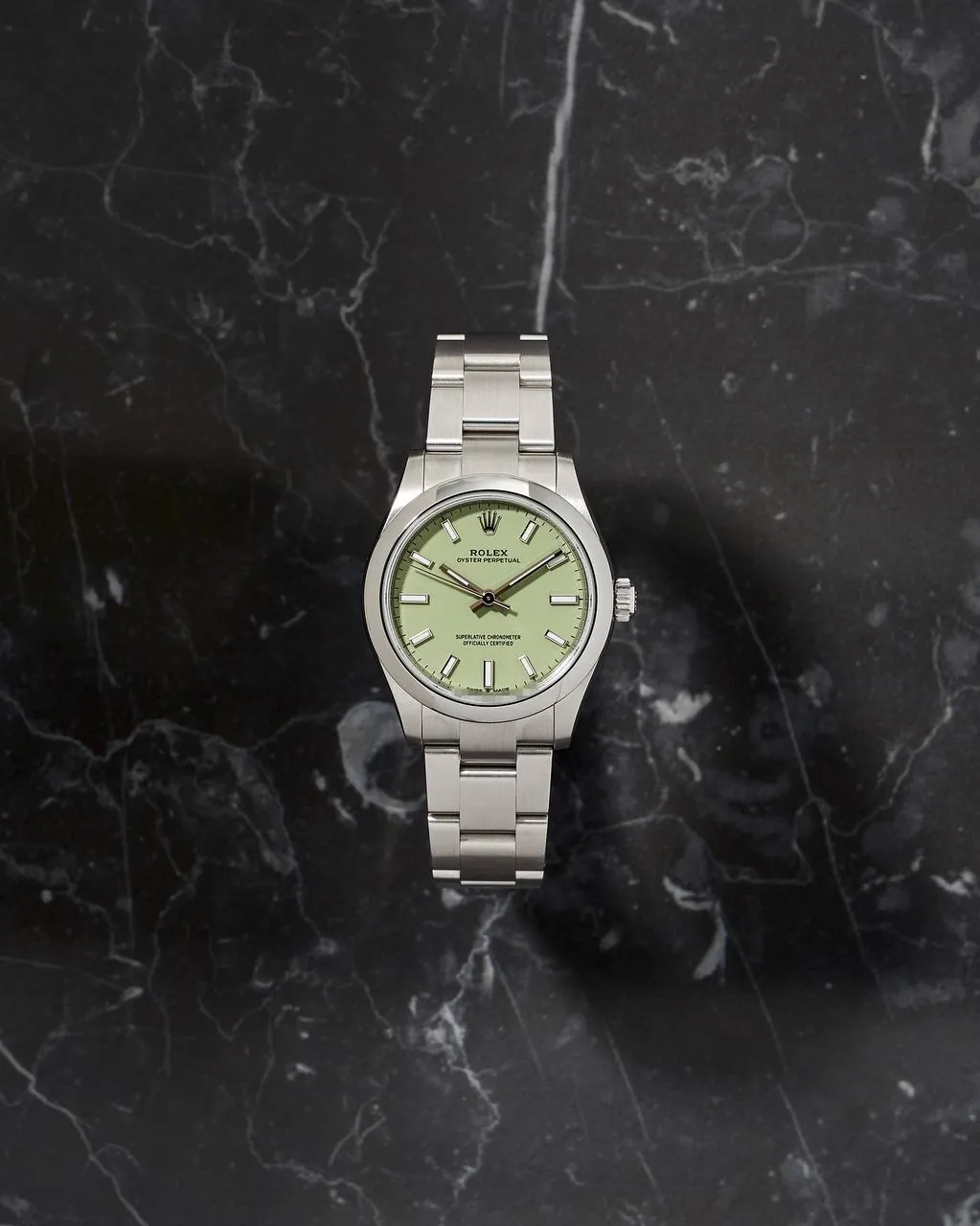 Rolex Oyster Perpetual 31mm 277200 Pistachio Dial NEW