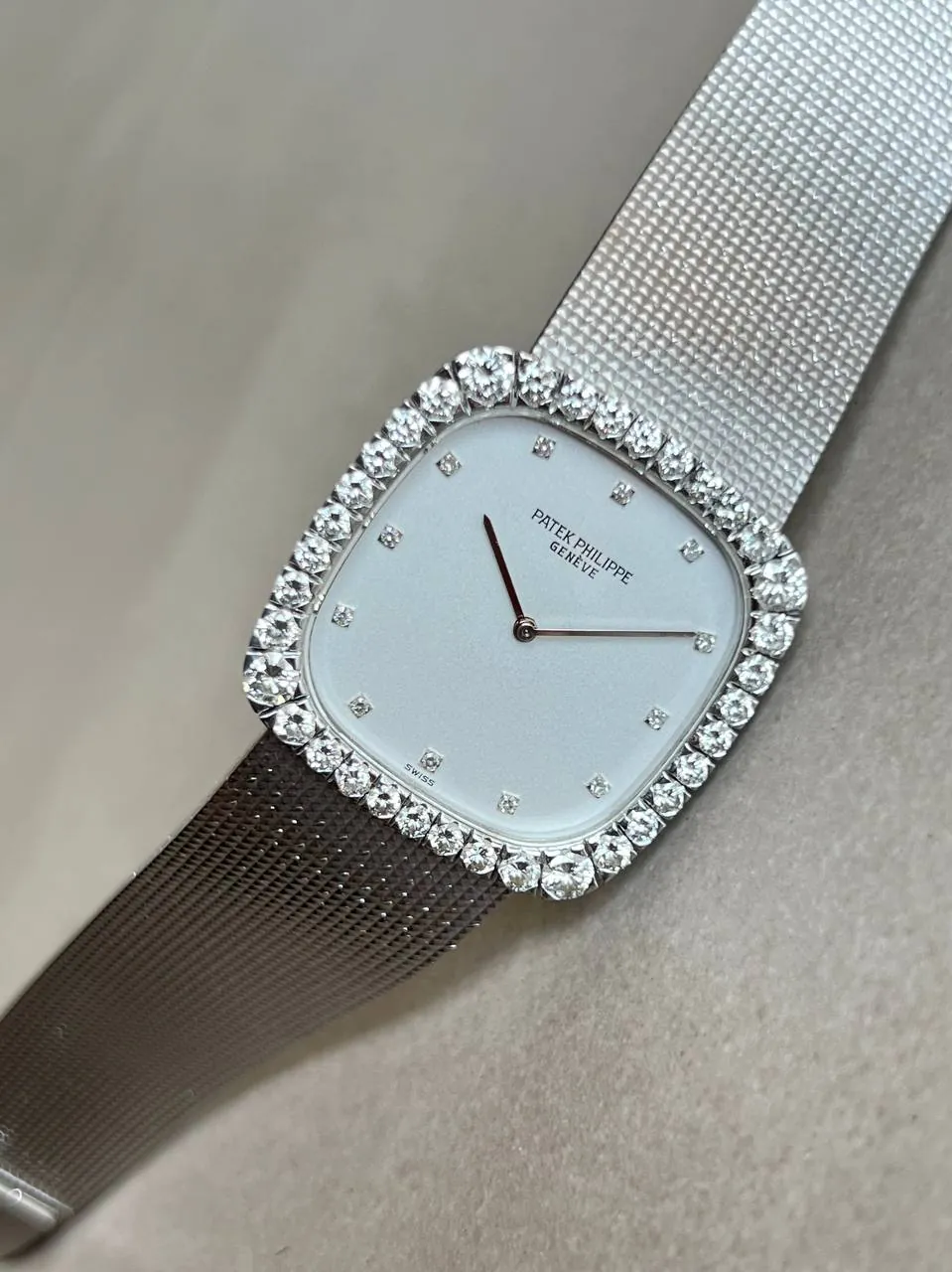 Patek Philippe Golden Ellipse Diamond Set White Gold 3616 – 3