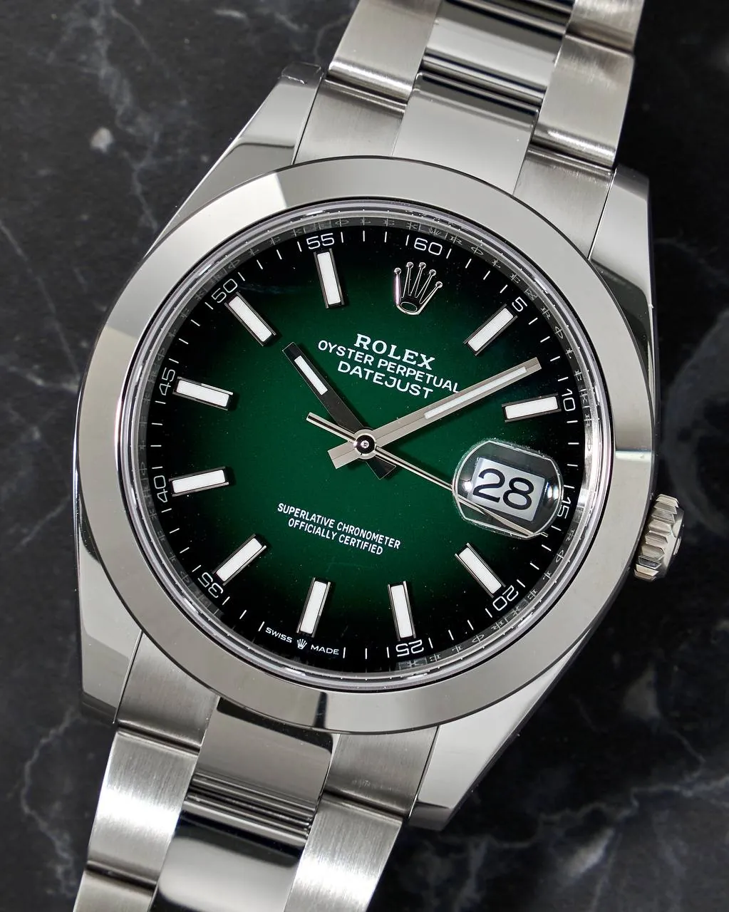 Rolex Oyster Datejust 41mm Green Ombre Dial 126300 2026 Year NEW – 10