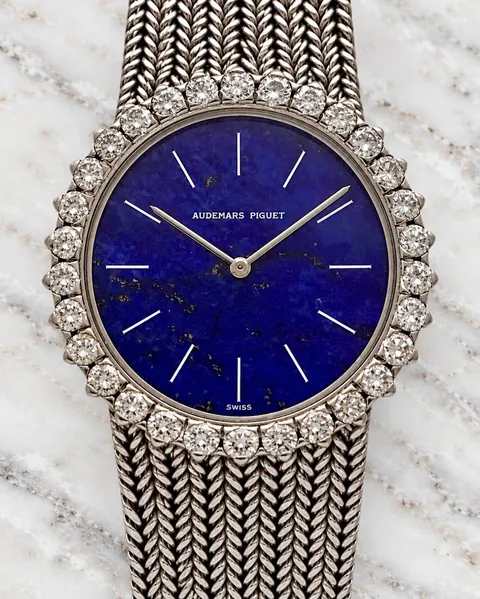 Audemars Piguet Vintage White Gold Lapis Lazuli Dial