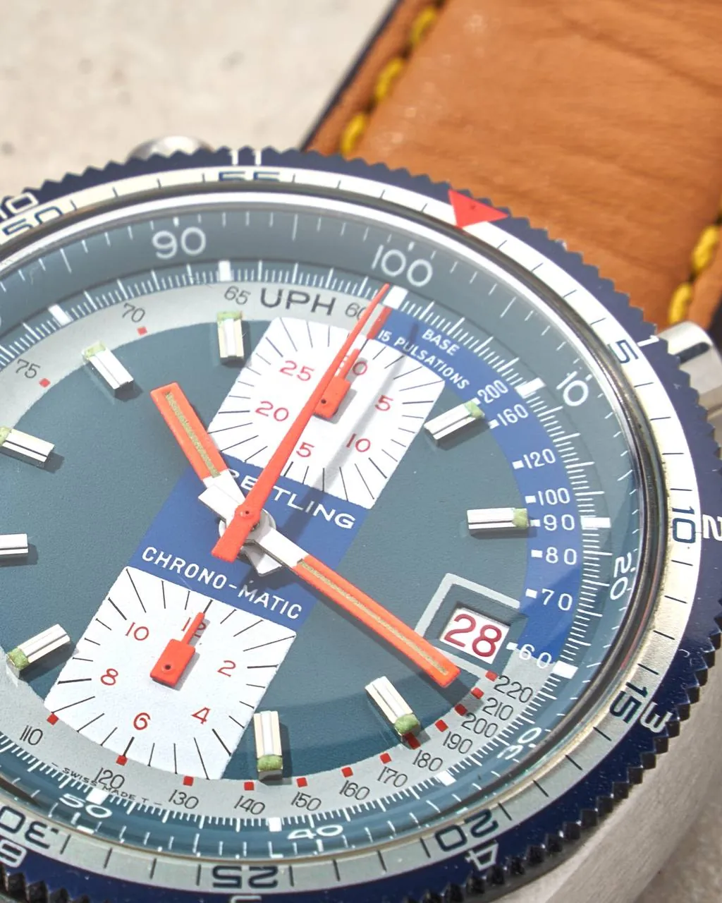 Breitling Chrono-Matic Bullhead Pupitre Blue Dial – 2