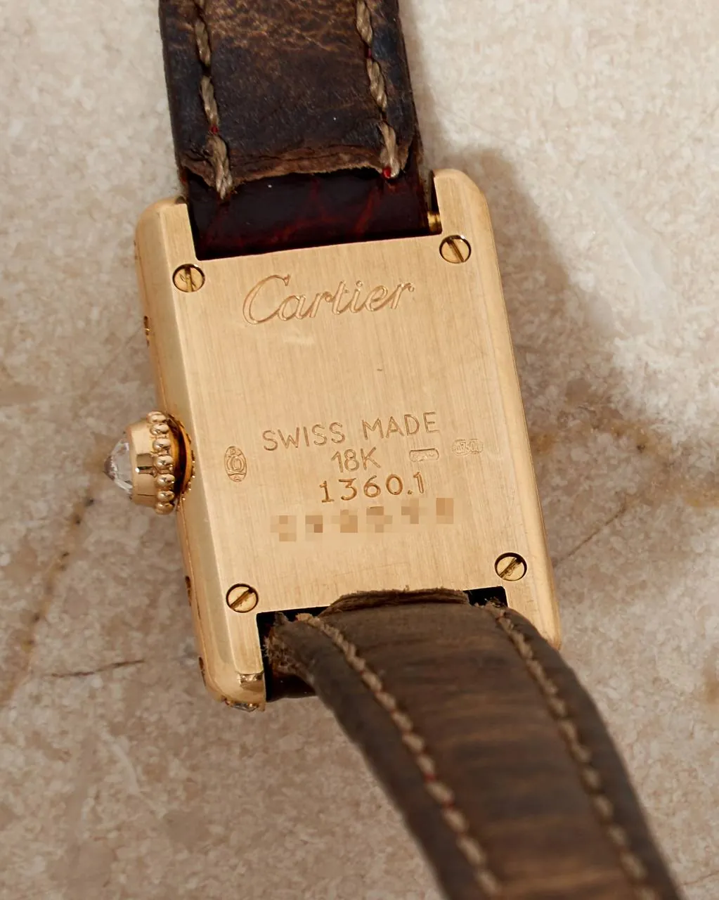 Cartier Mini Tank Gold & Diamonds 1360 – 3