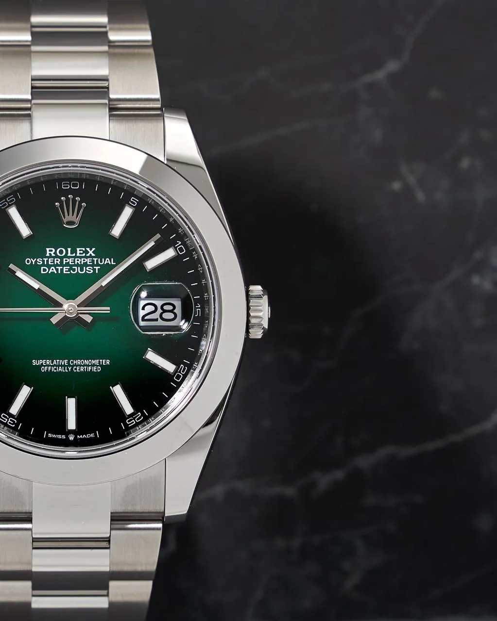 Rolex Oyster Datejust 41mm Green Ombre Dial 126300 2026 Year NEW – 2