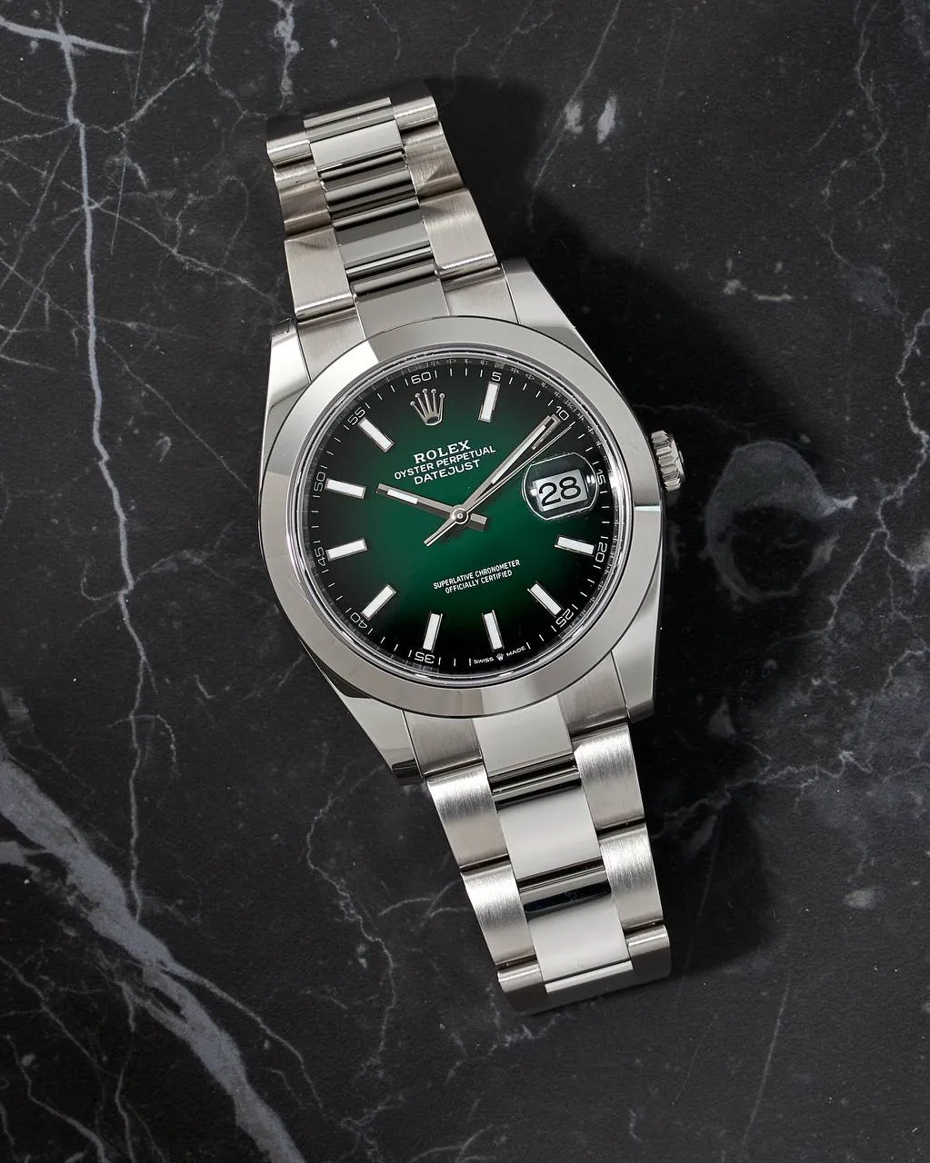 Rolex Oyster Datejust 41mm Green Ombre Dial 126300 2026 Year NEW – 5