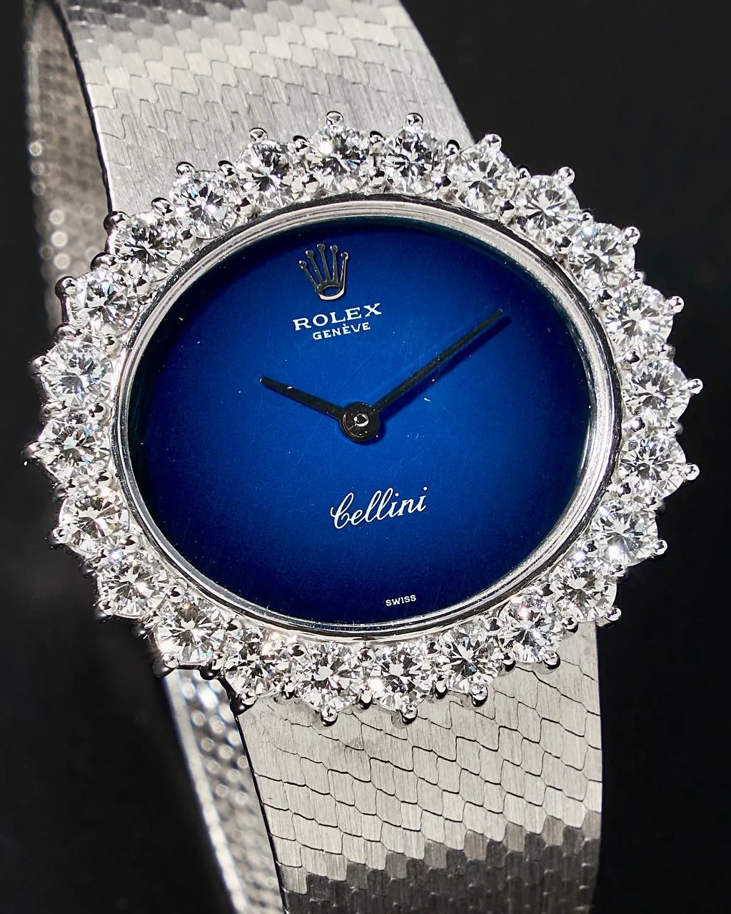 Rolex Cellini Vintage White Gold and Diamond Bezel – 9