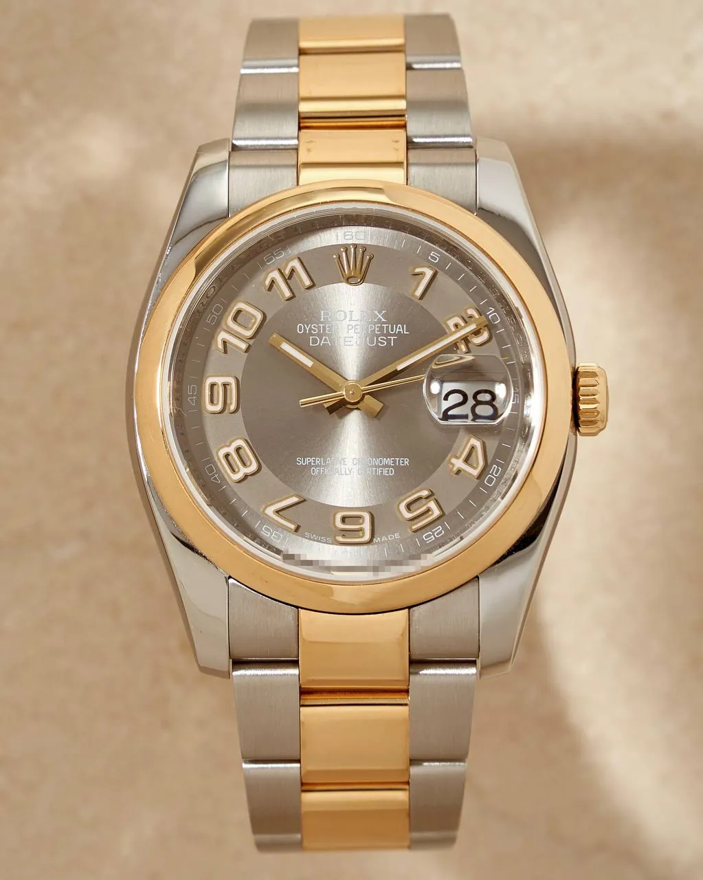 Rolex Datejust 36 mm Steel&Gold Grey Concentric Dial 116203 – 12
