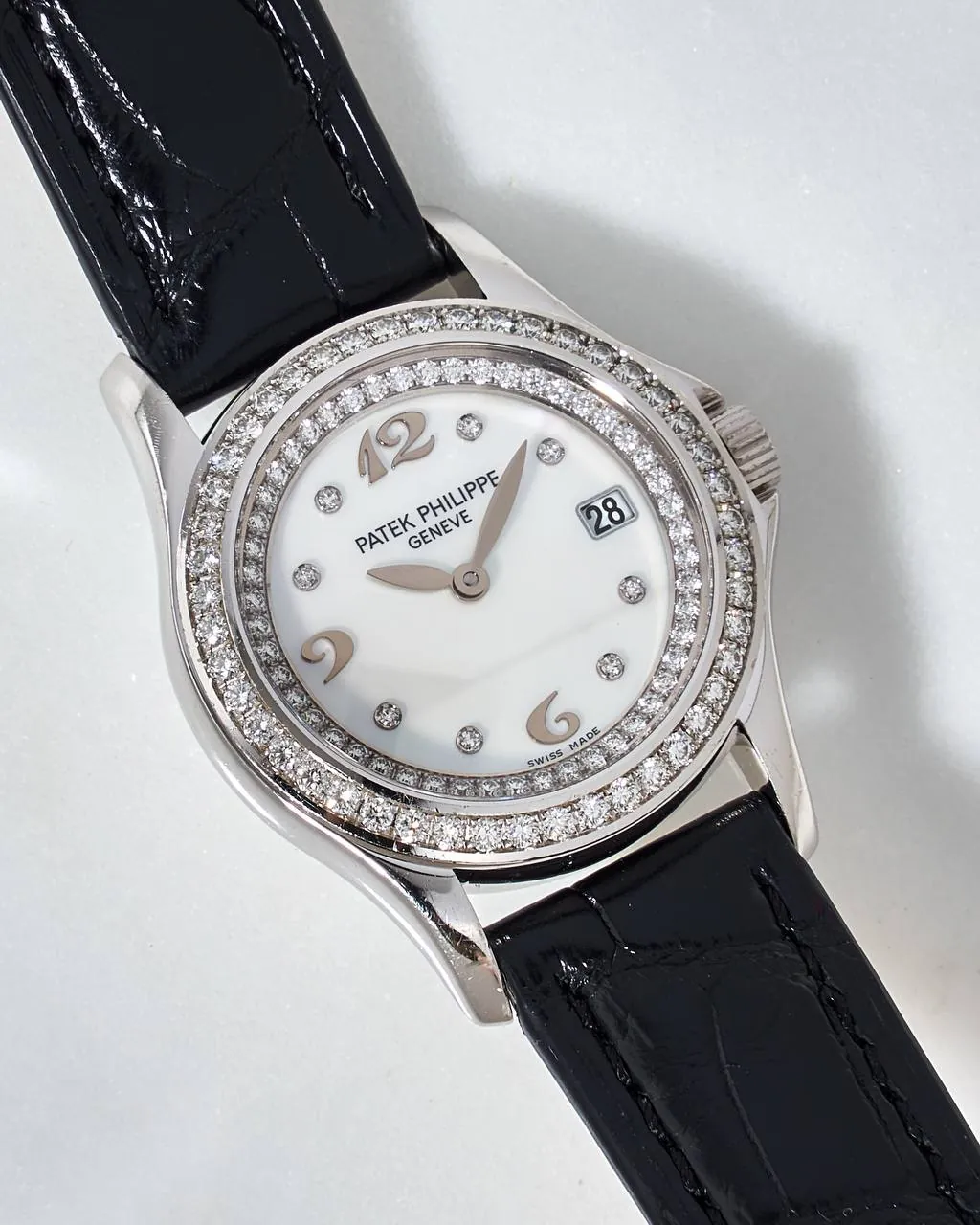 Patek Philippe Lady's Calatrava Diamond MoP Dial White Gold 4906 – 7