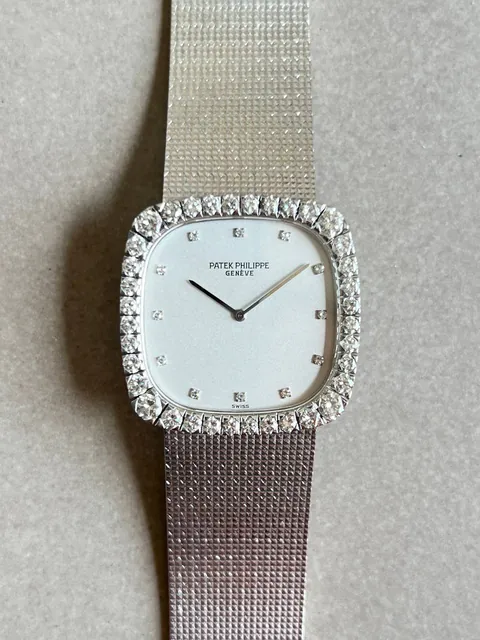 Patek Philippe Golden Ellipse Diamond Set White Gold 3616