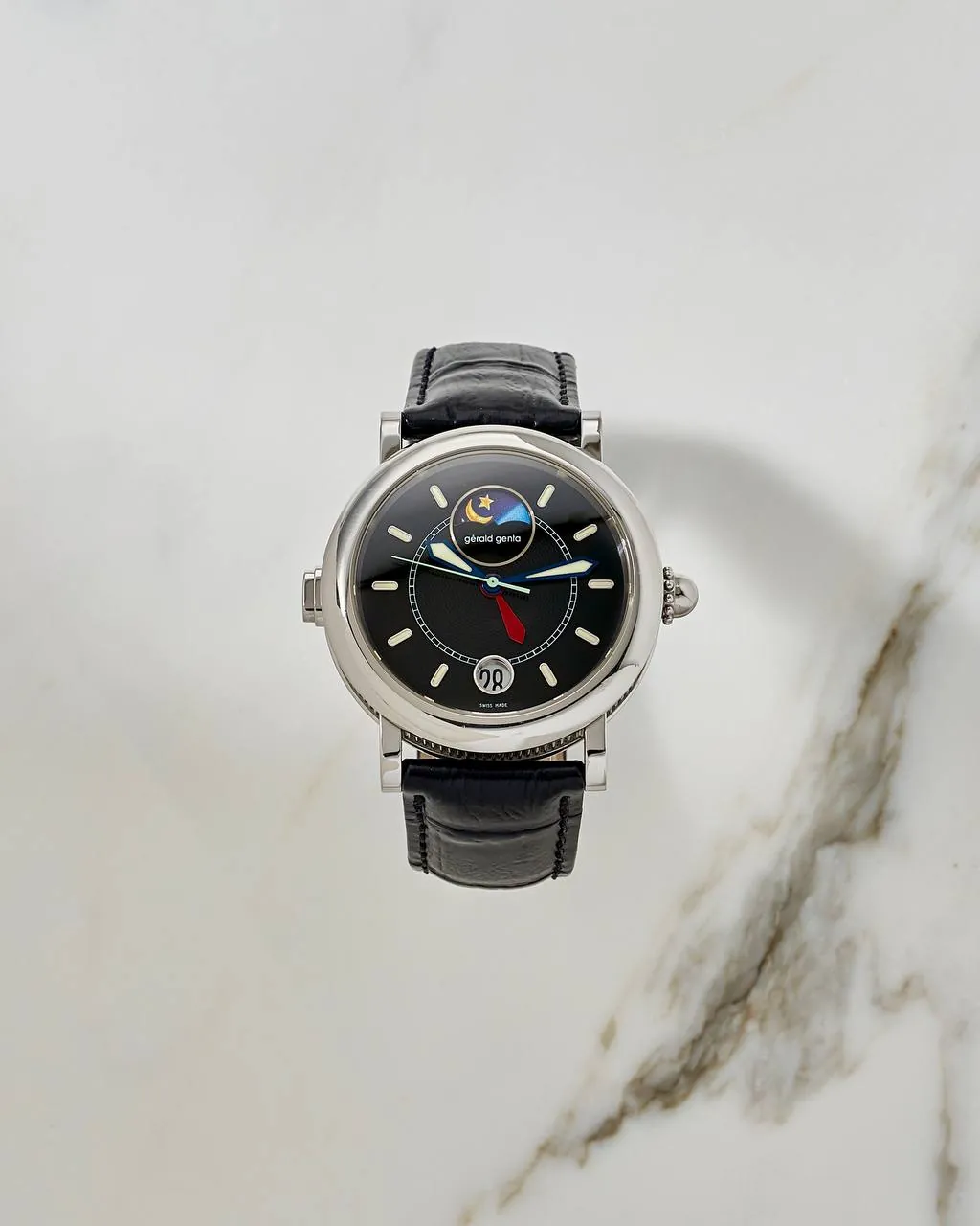Gerald Genta Night & Day GMT Black Dial