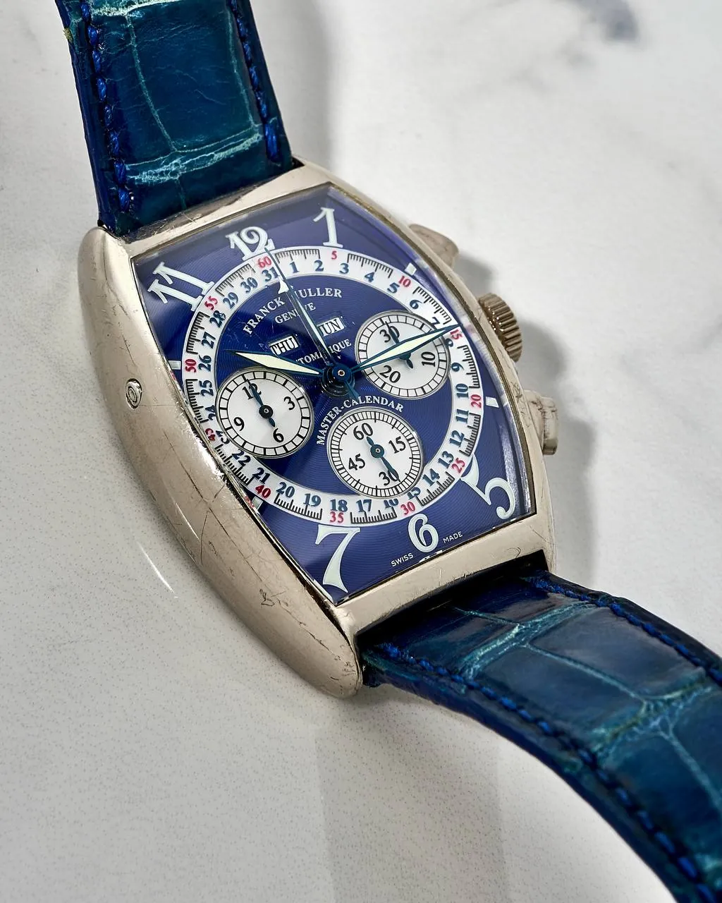 Franck Muller Master Calendar Blue Dial White Gold – 9