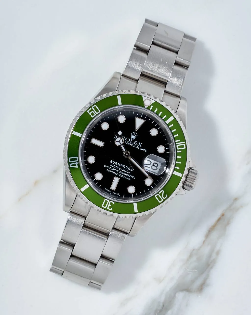 Rolex Submariner Kermit Date 40mm Y Series 16610LV Fat Four MK 2 – 4
