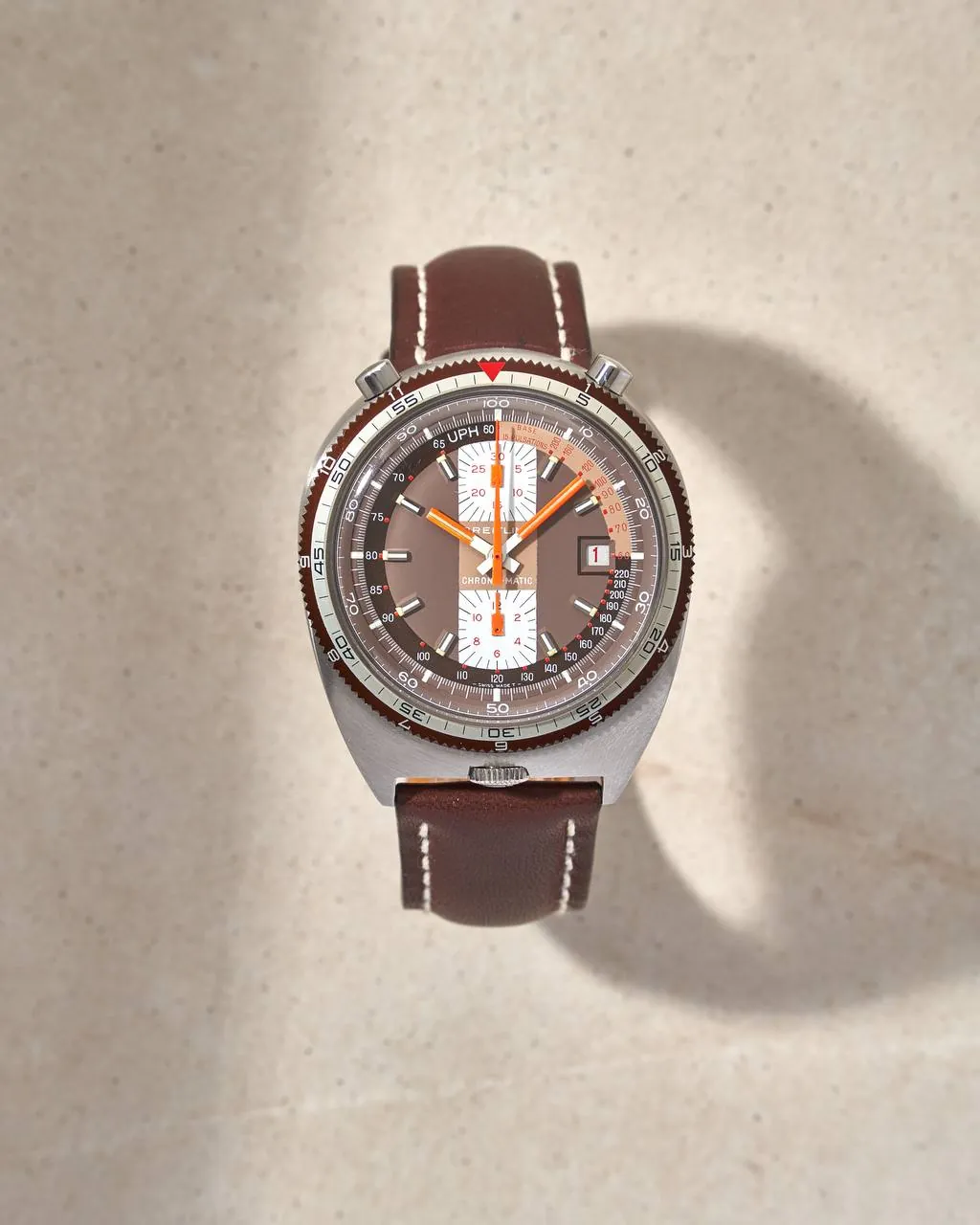 Breitling Chrono-Matic Bullhead Pupitre Brown Dial – 7