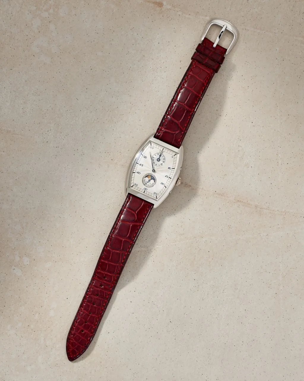 Franck Muller Curvex Retrorgade Dual Time Jumping Hour Moonphase Platinum – 11