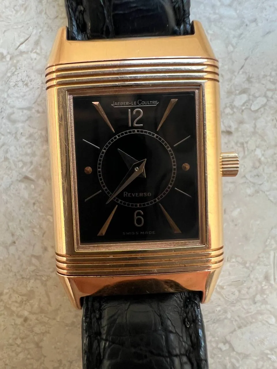 Jaeger-LeCoultre Reverso Ladies Rose Gold Black Dial – 3