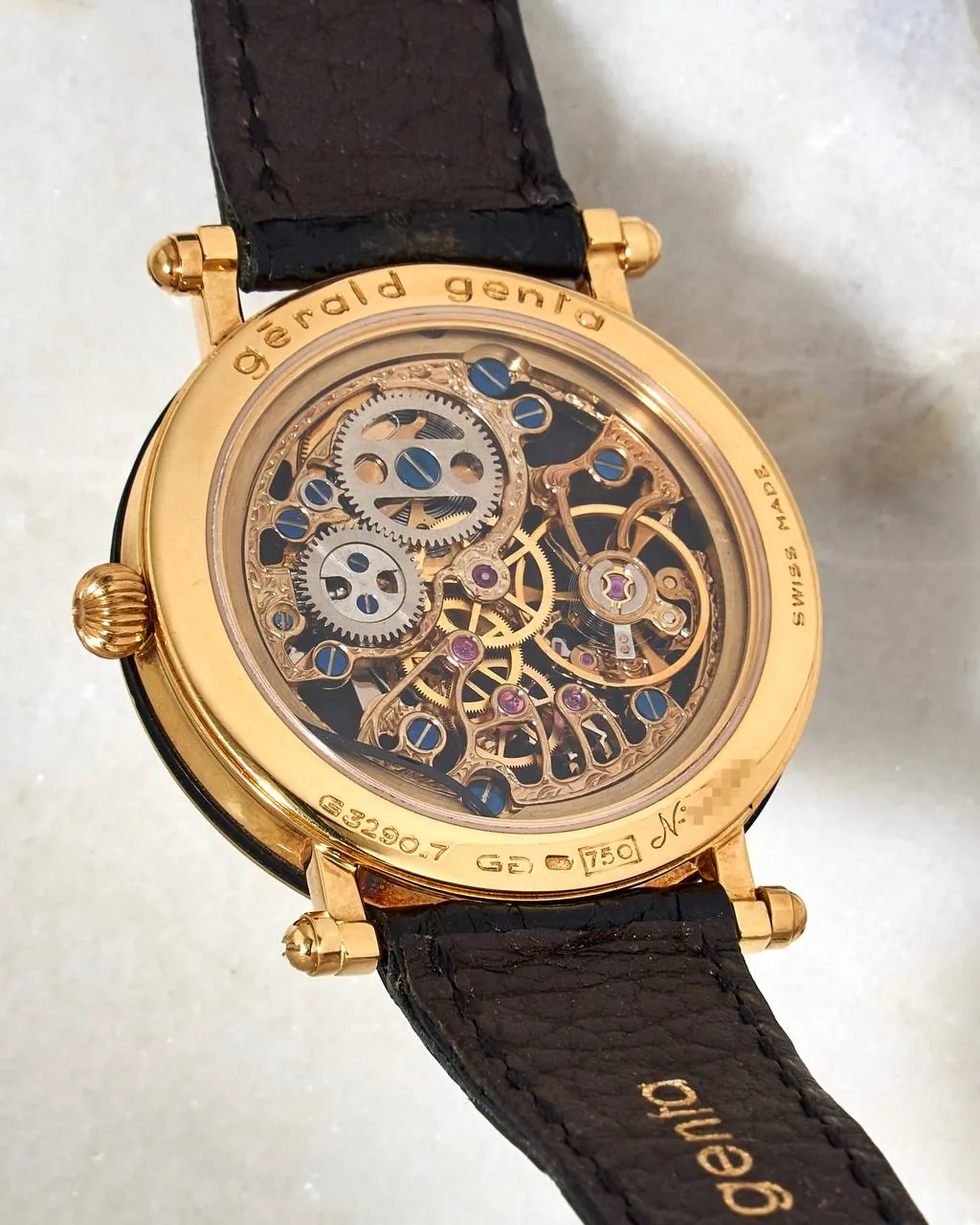 Gérald Genta Gefica Yellow Gold White Onyx – 6